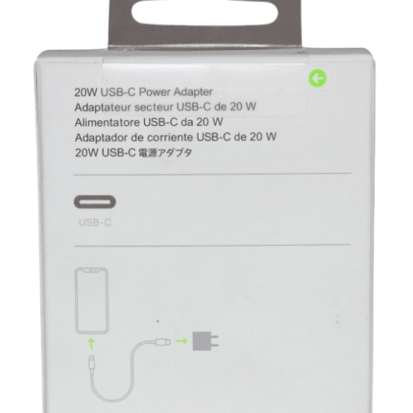 APPLE POWER ADAPTER | USB-C PORT | 20W