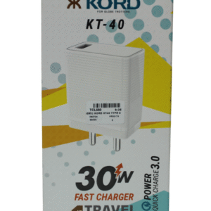 KORD POWER ADAPTER WITH CABLE | 30W | USB C-TYPE