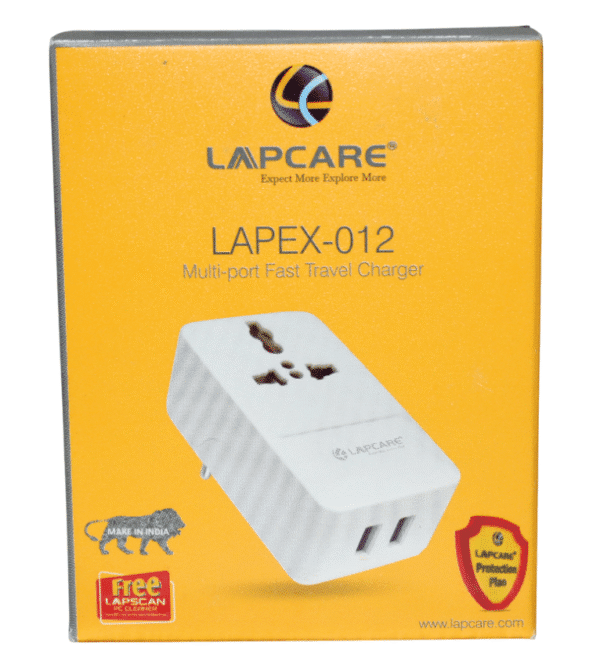 LAPCARE MULTI-PORT FAST TRAVEL CHARGER | 3.4 AMPS | USB PORT