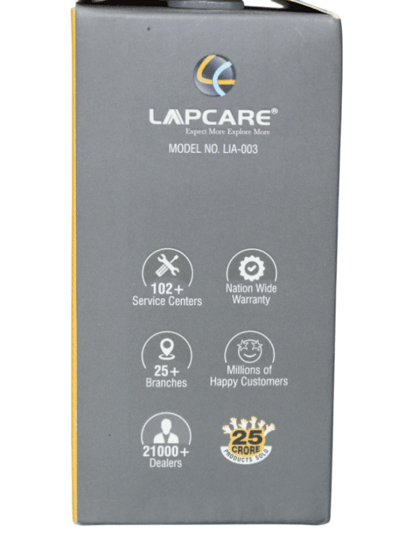 LAPCARE TRAVEL ADAPTER PLUG | 10 AMPS | USB & TYPE-C PORTS 2 PIN