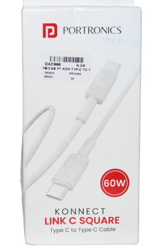 PORTRONICS CABLE | TYPE-C to TYPE-C