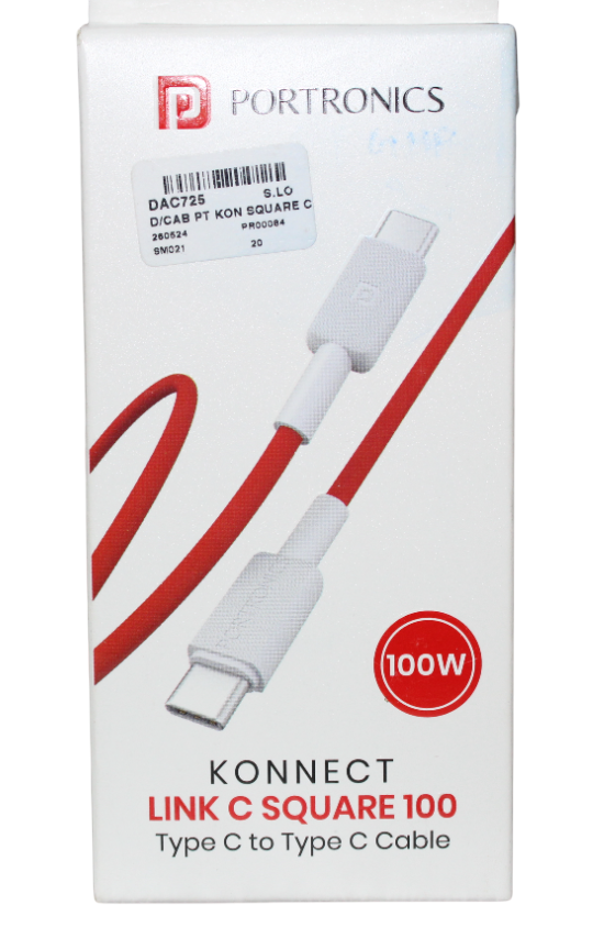 PORTRONICS CABLE | TYPE-C to TYPE-C