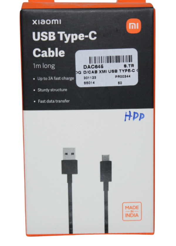 XIAOMI CABLES | USB TYPE-C | 1M LONG