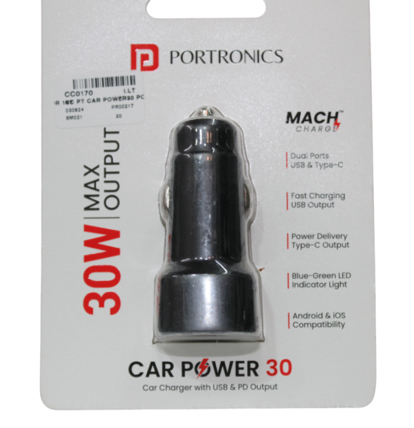 PORTRONICS CAR CHARGER