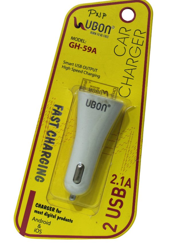 UBON CAR CHARGER | 2.1A