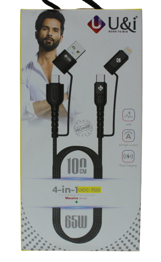 U&I CABLE | 4-IN-1 CABLE| 65W