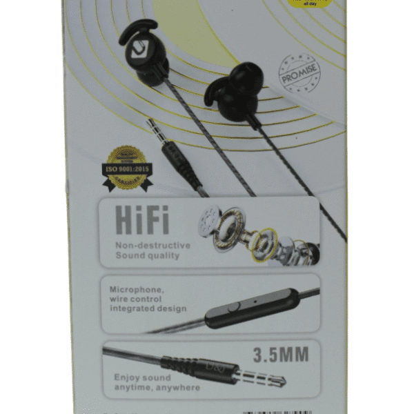 U&I BLACK-BACK U&I WIRED HEADPHONE