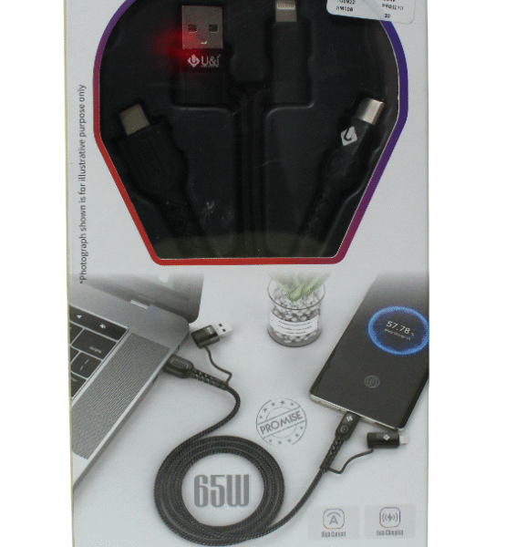 U&I CABLE | 4-IN-1 CABLE| 65W