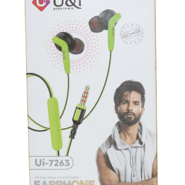 U&I GREEN-FRONT U&I WIRED HEADPHONE