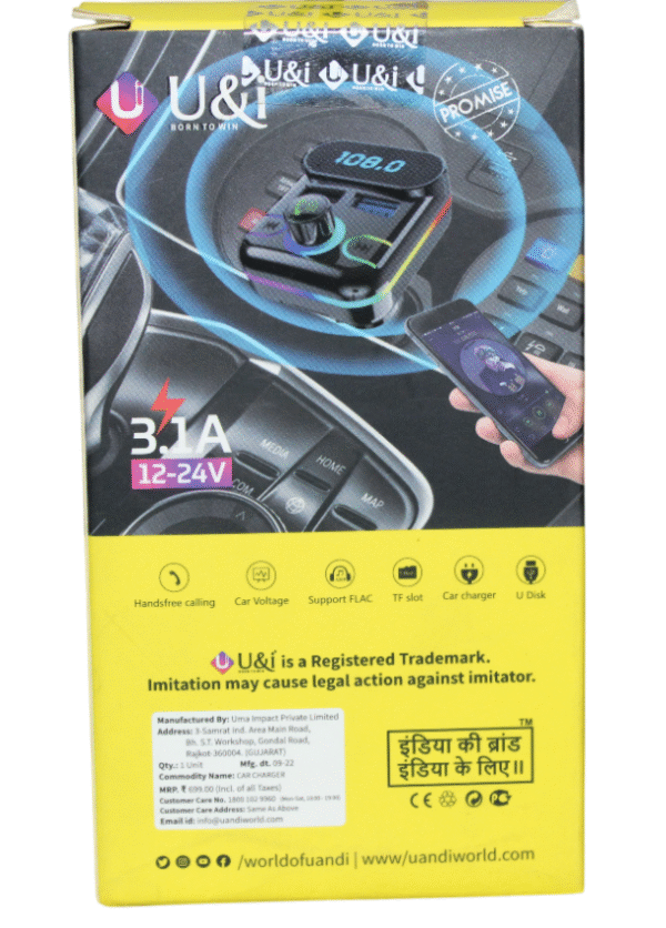 U&I CAR MP3 PLAYER | 3.1A