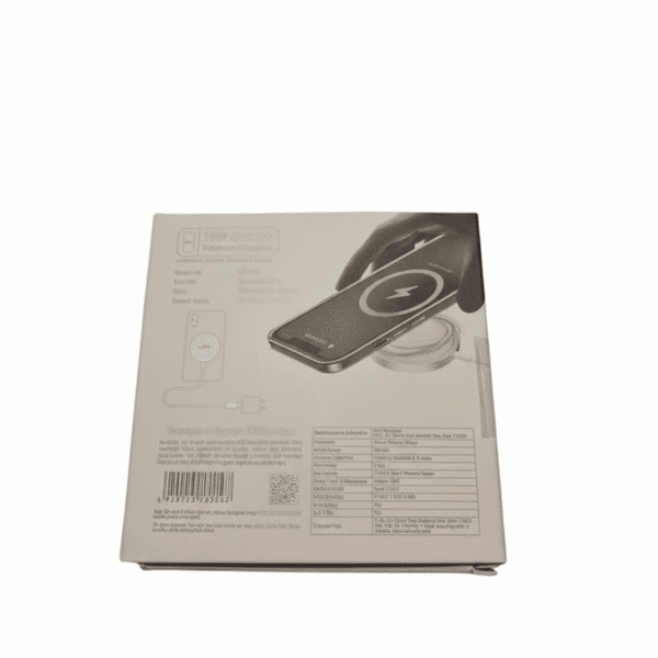 wireless charger- 15w- Ubon-backside box UBON MAGNETIC WIRELESS CHARGER | 15W